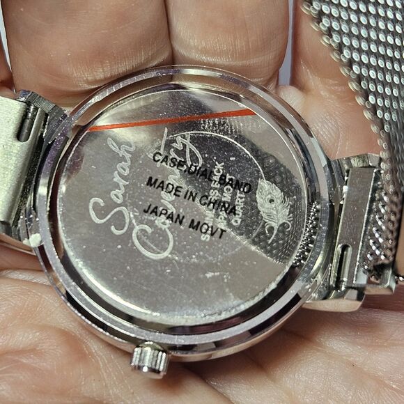 Silver Tone Sarah Coventry Watch Magnetic Band Fits 5\